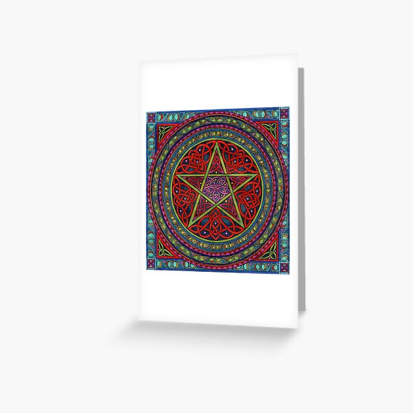 celtic pentagram Greeting Card