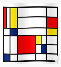 Mondrian Composition Poster