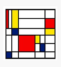 Mondrian Composition Photographic Print