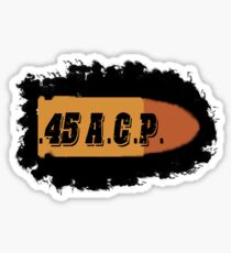 45 ACP ammo can label pistol bullet box Sticker