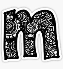 M Doodle Letter Sticker