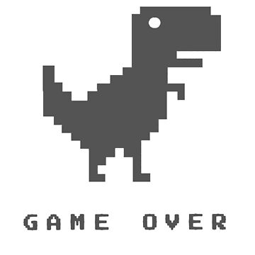 No Internet Dinosaur Game Over Meme | iPad Case & Skin