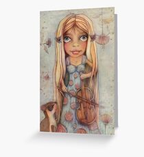 music makes the world go round Greeting Card