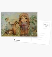 elephant kiss Postcards