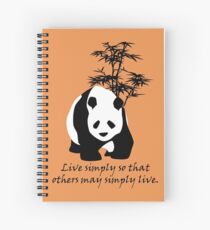 Live Simply So That Others May Simply Live Spiral Notebook
