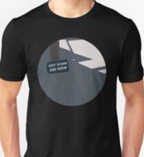 0094 art show sign - circle Unisex T-Shirt
