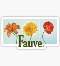 Fauve Flowers Sticker