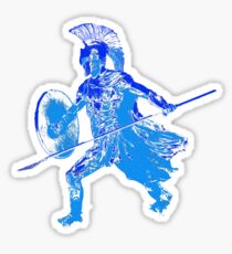Greek hoplite warrior Sticker