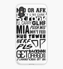 League of Legends Words iPhone Case