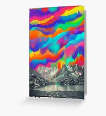 Skyfall, Melting Northern Lights Greeting Card