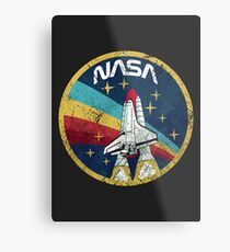 Lienzo metálico Nasa Vintage Colors V01