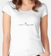 A Heart's A Heavy Burden (Muted) Fitted Scoop T-Shirt