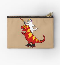 Bolso de mano Unicornio Cat Riding Lightning T-Rex