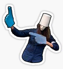 Buckethead Foam Fingers Sticker