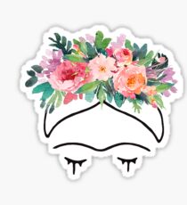 Frida Kahlo Flowers Sticker