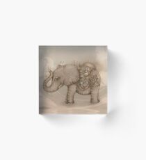 Magic Elephant Acrylic Block