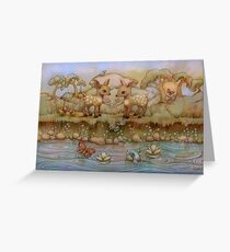 down by the riverside Greeting Card
