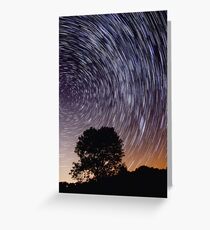 Star Trails Greeting Card