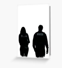 A Writer & His Muse Greeting Card