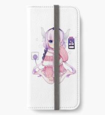 Maid Dragon - Kanna Aufladen iPhone Flip-Case/Hülle/Klebefolie