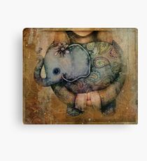 Paisley Elephant Canvas Print