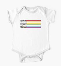 Lichtschwert Regenbogen Baby Body Kurzarm