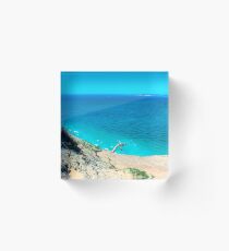 Pyramid Point Trail, Empire, MI. (Overlooking Lake Michigan) Acrylic Block