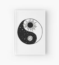 Sun and Moon Yin and Yang Hardcover Journal