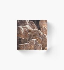 Punakaiki Pancake Rocks .3 Acrylic Block