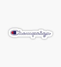 Champaign - Champion Logo (navy) Sticker
