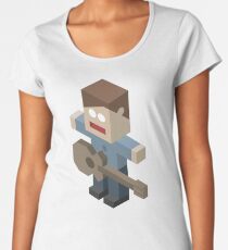 Isometric Guitarist Women's Premium T-Shirt