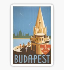 Budapest vintage sticker Sticker