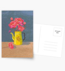 Yellow kettle filled with love Postcards