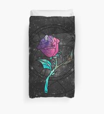 Buntglas-Rosen-Galaxie Bettbezug