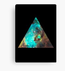 Lienzo Triángulo verde de la galaxia