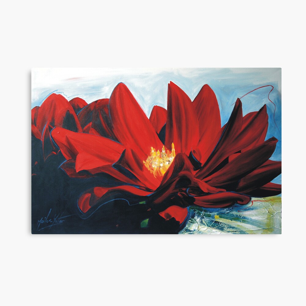 Red Dahlia Canvas Print