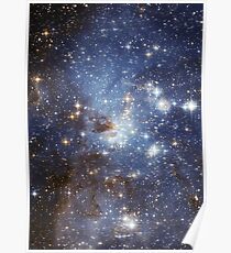 Blue Galaxy Poster