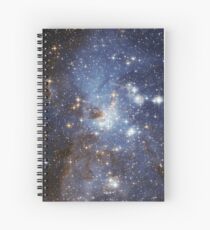 Blue Galaxy Spiral Notebook