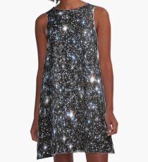 Glitter Galaxy A-Line Dress