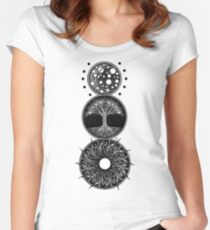 EP. MOON / LIFE / SUN Women's Fitted Scoop T-Shirt