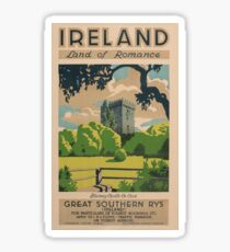 Ireland Land of Romance Sticker