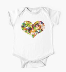Jelly Bean Heart One Piece - Short Sleeve