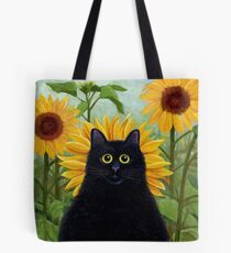 Dan de Lion with Sunflowers Tote Bag