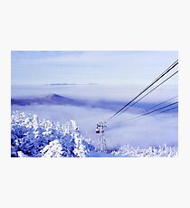 Tram in the Clouds on Cannon Mountain Photographic Print