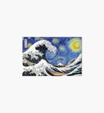 Iconic Starry Night Wave of Kanagawa Art Board