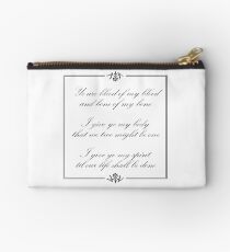 Scottish vows, wedding vows Studio Pouch