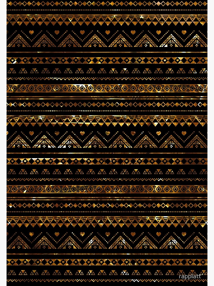 Aztec Black Tinsel Gold by rapplatt
