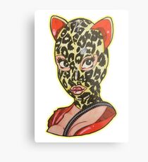 Leopard Latex Metal Print