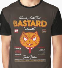 Avoid That Bastard at Work Magazine Graphic T-Shirt