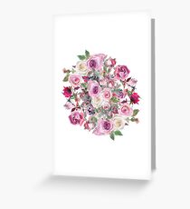 Bouquet of flower - wreath Greeting Card